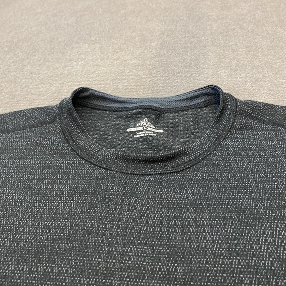 Prana Shirt Mens Large Gray Breathe Crewneck Long Sleeve Athletic Performance - Picture 2 of 9